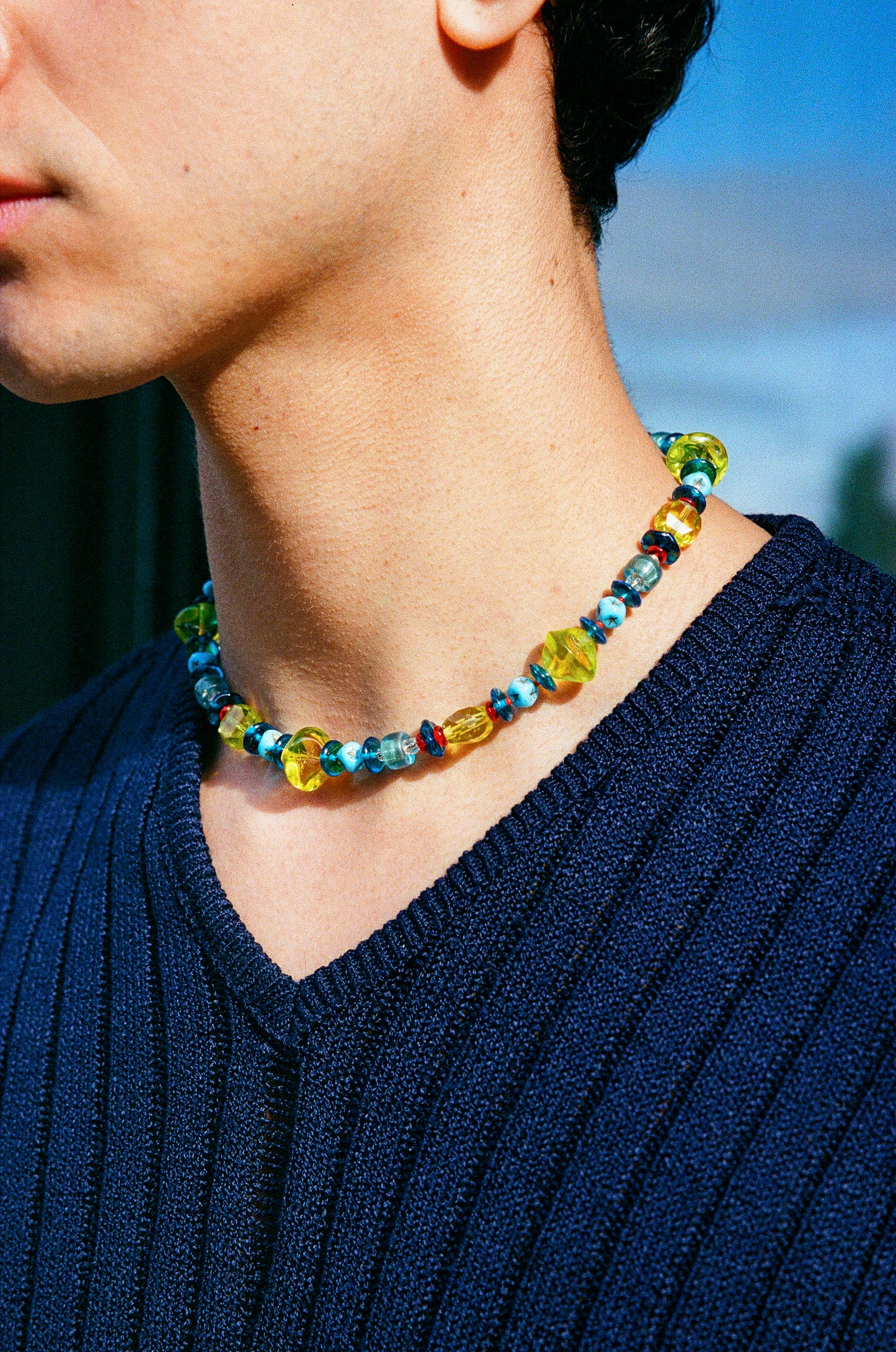 Mini Fancy Blue Yellow