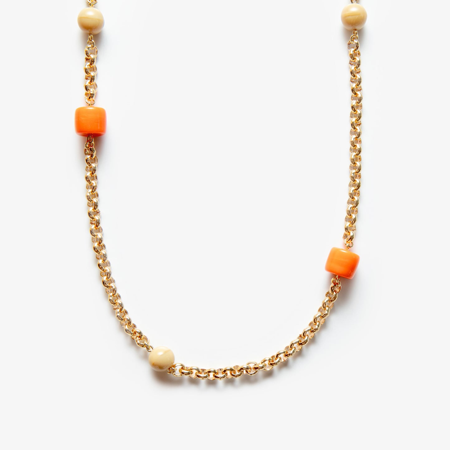 Lungo Chain Orange Beige