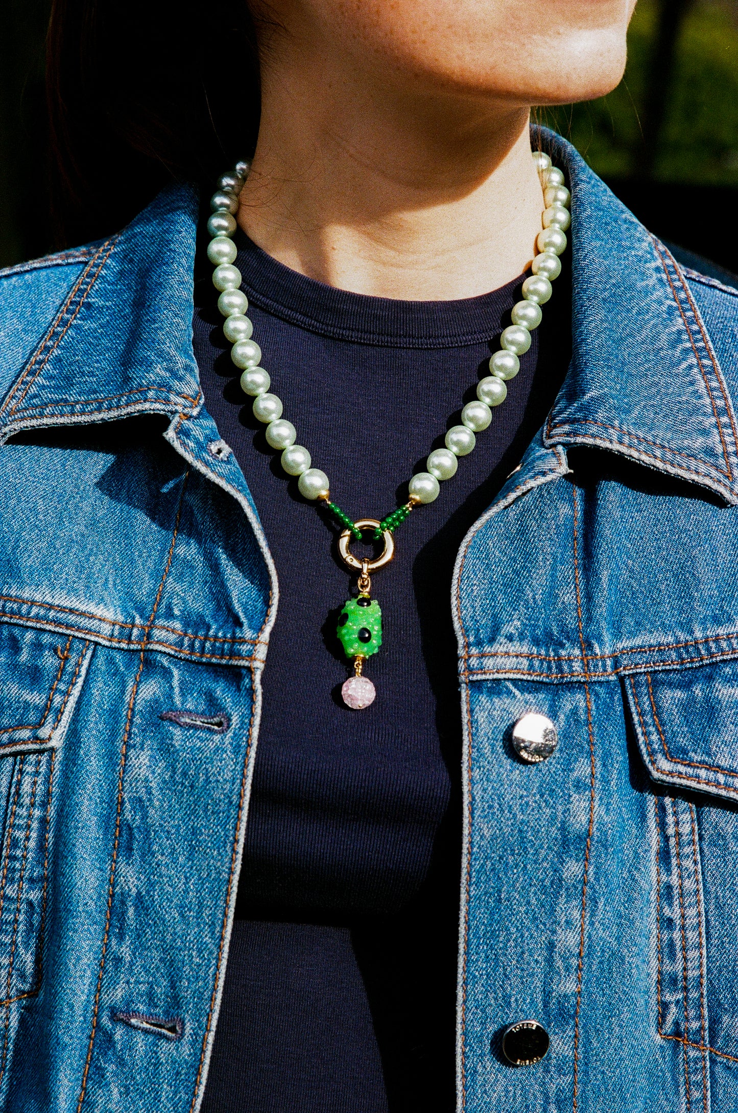 Lobster Clasp Pearly Green