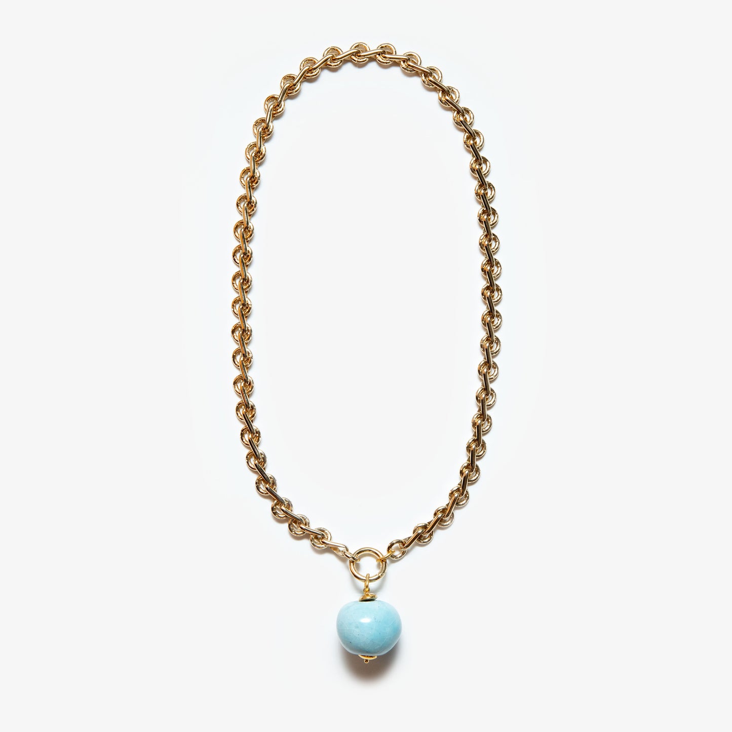 Lungo Big Drop Chain Baby Blue