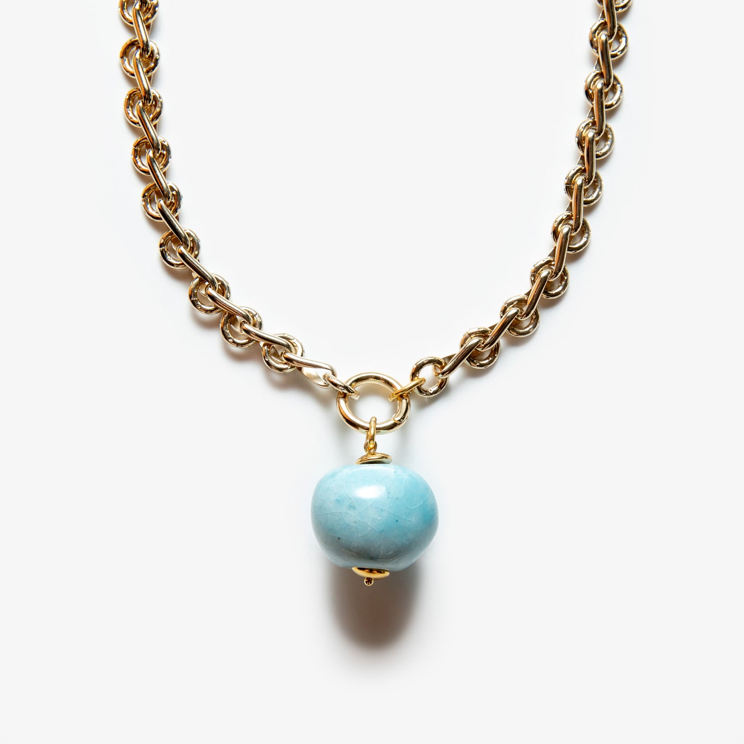 Lungo Big Drop Chain Baby Blue