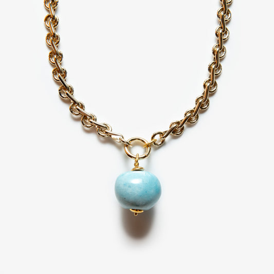 Lungo Big Drop Chain Baby Blue
