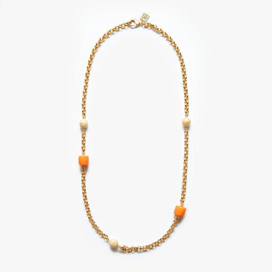 Lungo Chain Orange Beige