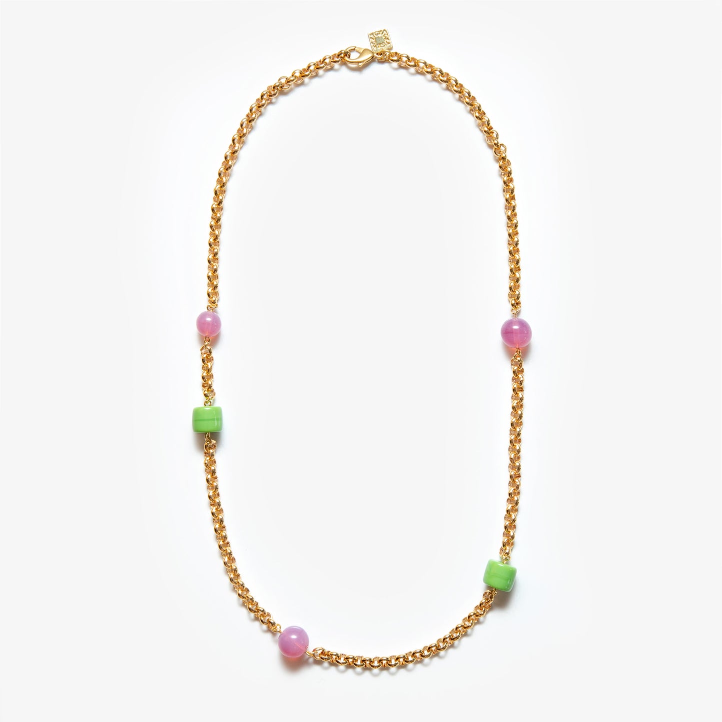 Lungo Chain Pink Green