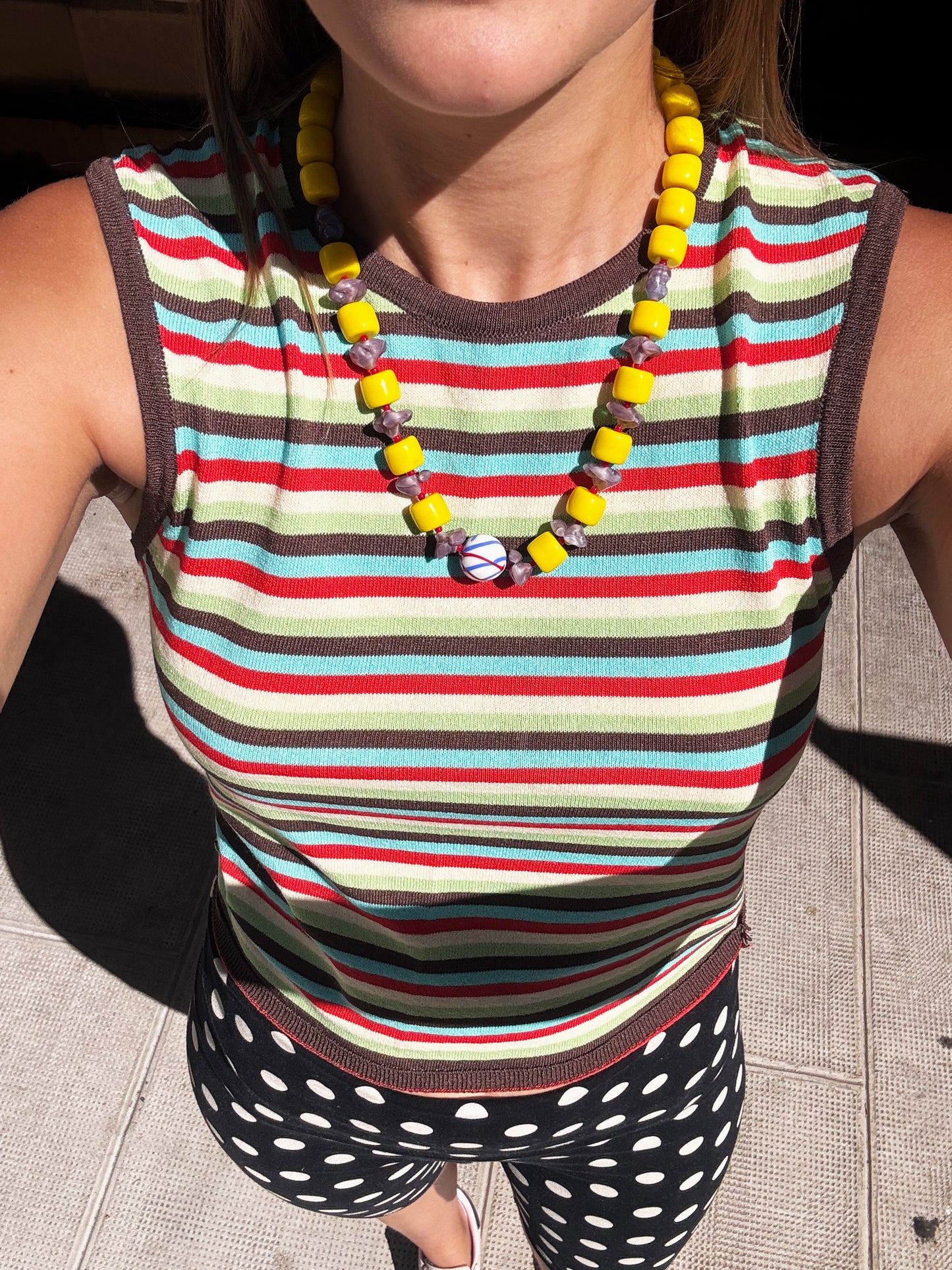 Barrel Necklace Canary