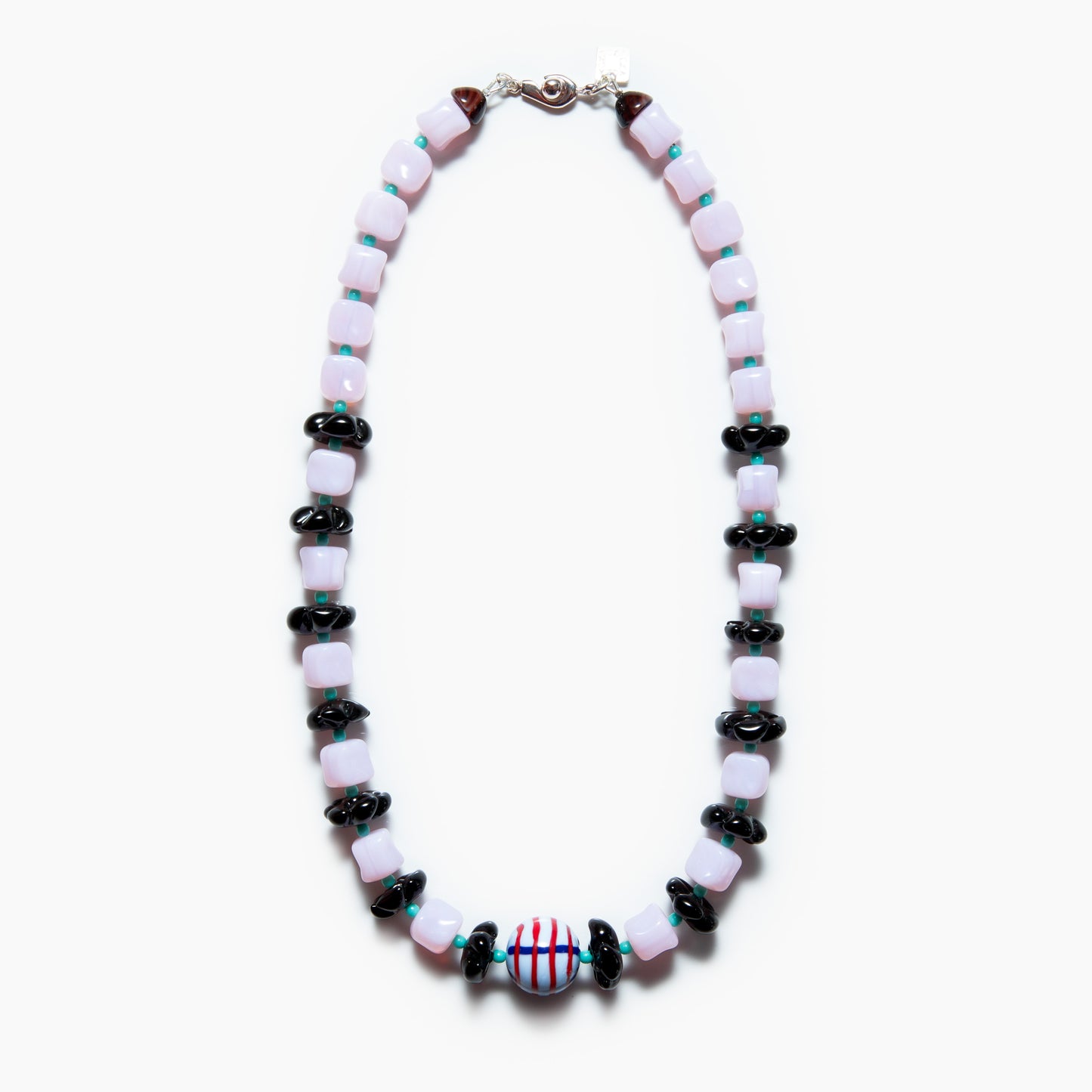 Barrel Necklace Baby Pink