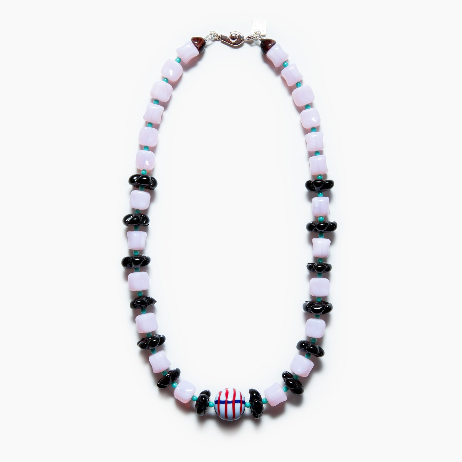 Barrel Necklace Baby Pink