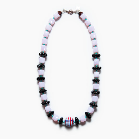 Barrel Necklace Baby Pink